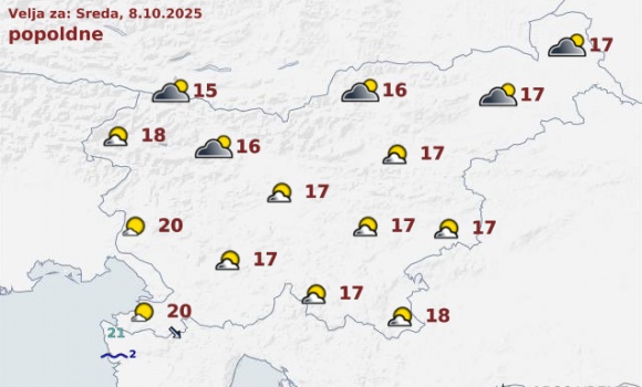 vreme Slovenija danes