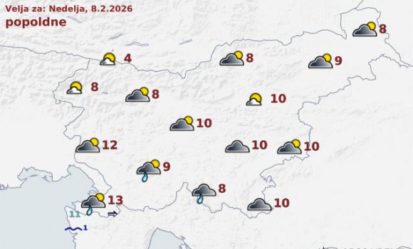 vreme Slovenija danes