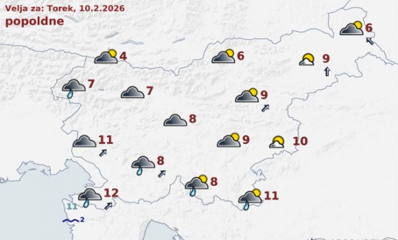 vreme Slovenija danes