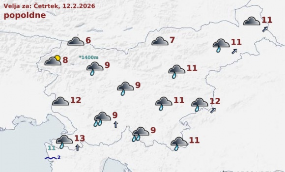 vreme Slovenija danes