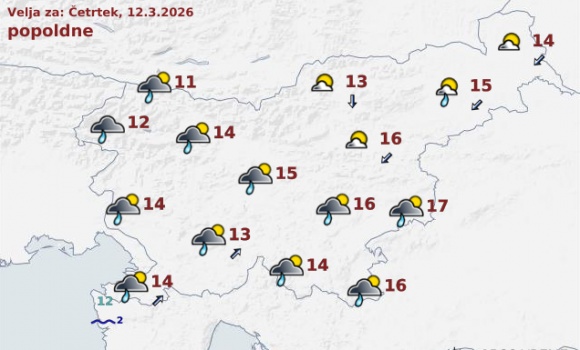 vreme Slovenija danes