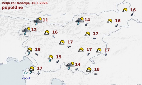 vreme Slovenija danes