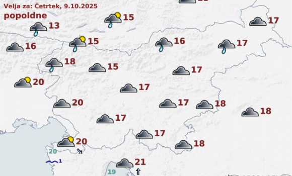 vreme Slovenija jutri