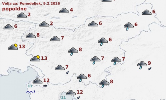 vreme Slovenija jutri