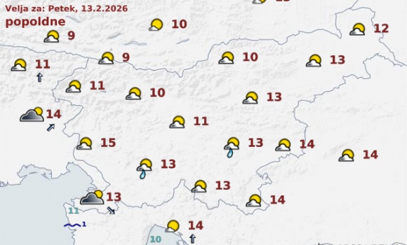 vreme Slovenija jutri