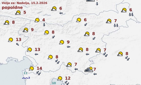 vreme Slovenija jutri