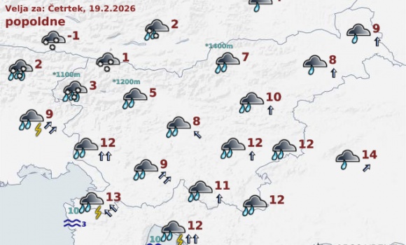 vreme Slovenija jutri