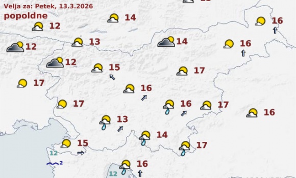 vreme Slovenija jutri