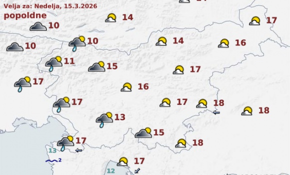 vreme Slovenija jutri