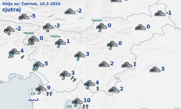 vreme Slovenija pojutrišnjem