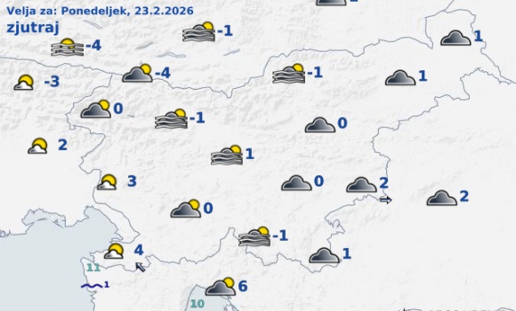 vreme Slovenija pojutrišnjem
